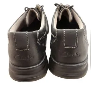 Clarks Espace Oily Leather Oxford Mens Shoes Size 8 CLARKS Espace Oxford Brown Leather Work Comfort Casual Mens  main image 2